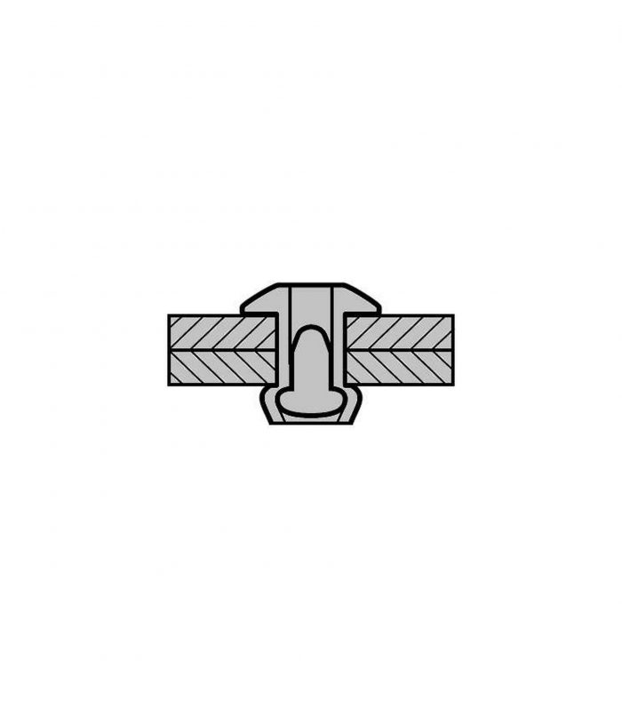 NIT ZRYWALNY ALU/ALU STANDARD 4,8 X 25 - obrazek 2