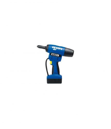 Profesjonalna nitownica akumulatorowa z ergonomicznym uchwytem i kompaktową konstrukcją.