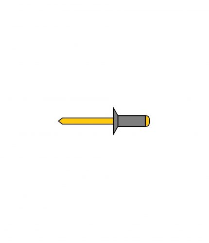 NIT ZRYWALNY ALU/STAL STOŻKOWY  3,2 X 6 RAL