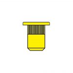 NITONAKRĘTKA STALOWA KOŁNIERZ PŁASKI 8-80